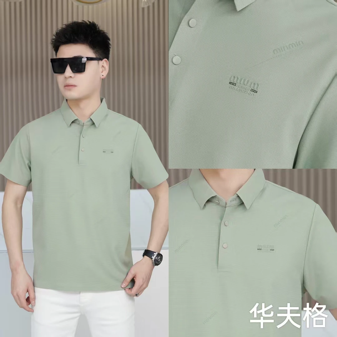 薄款凉爽简约休闲常规时尚短袖轻量Polo衫夏季商务