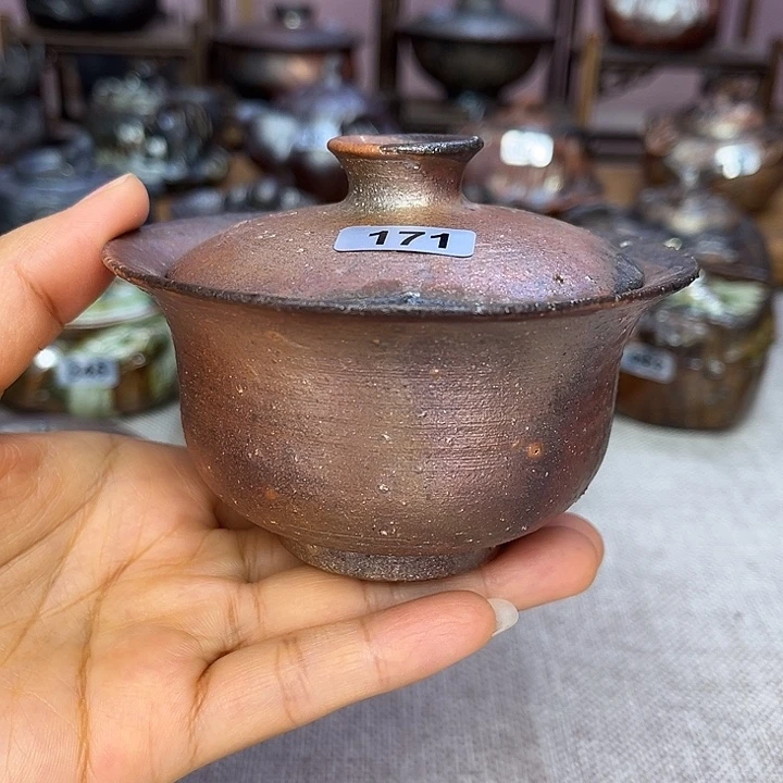 裸柴烧陶瓷手工茶器