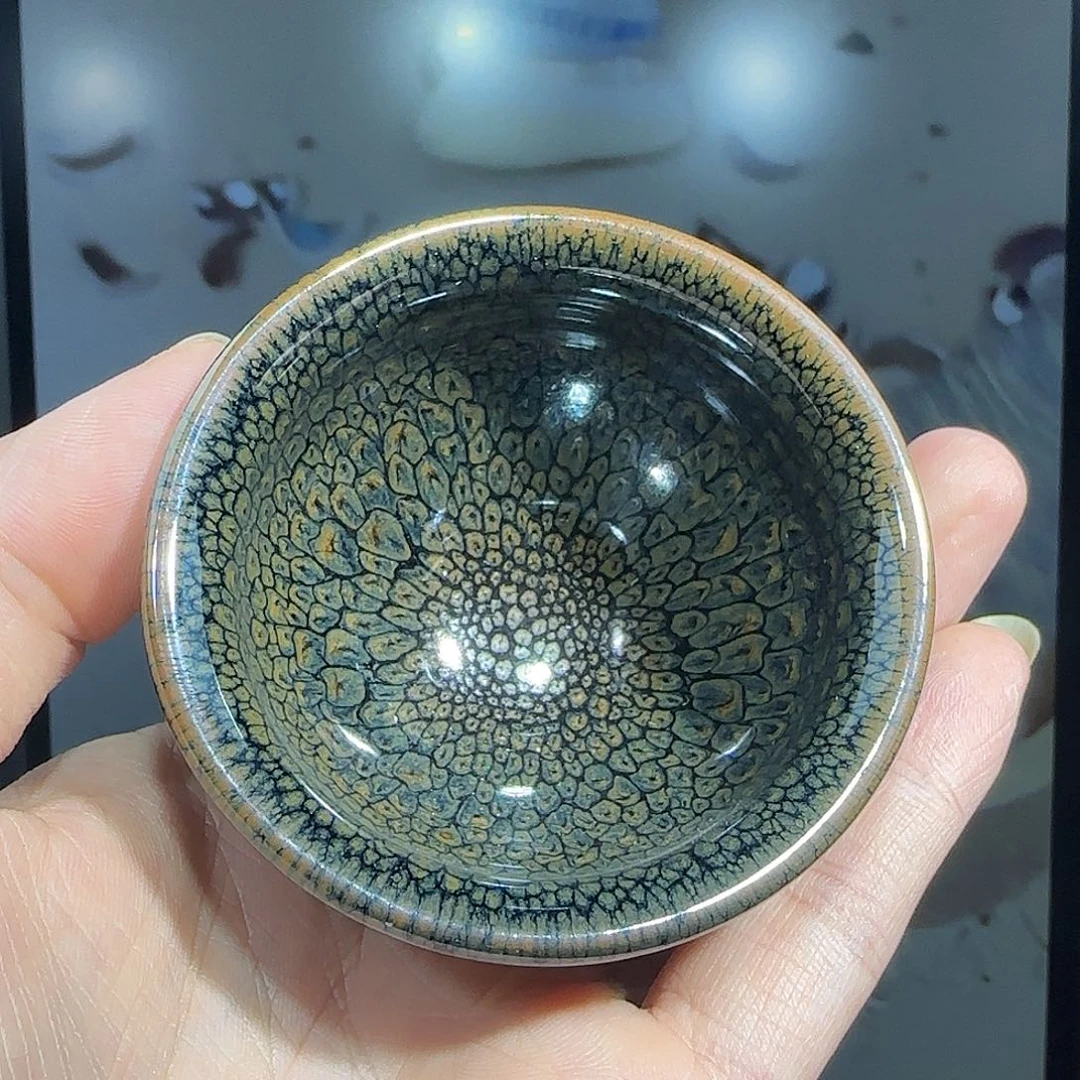 茶盏绿色鹧鸪建盏