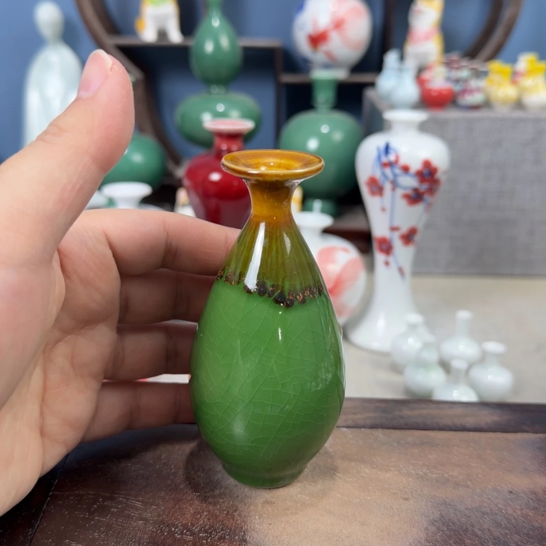 陶瓷手工小花器摆件