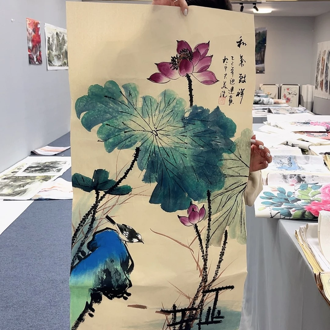 国画国画作品宣纸纯手绘