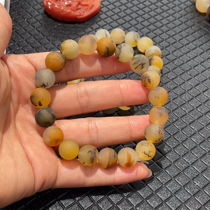 石英质玉（黄龙玉）未镶嵌手串