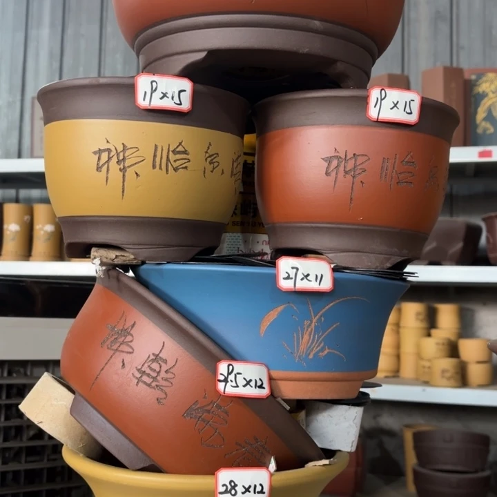 花盆紫砂100-6。