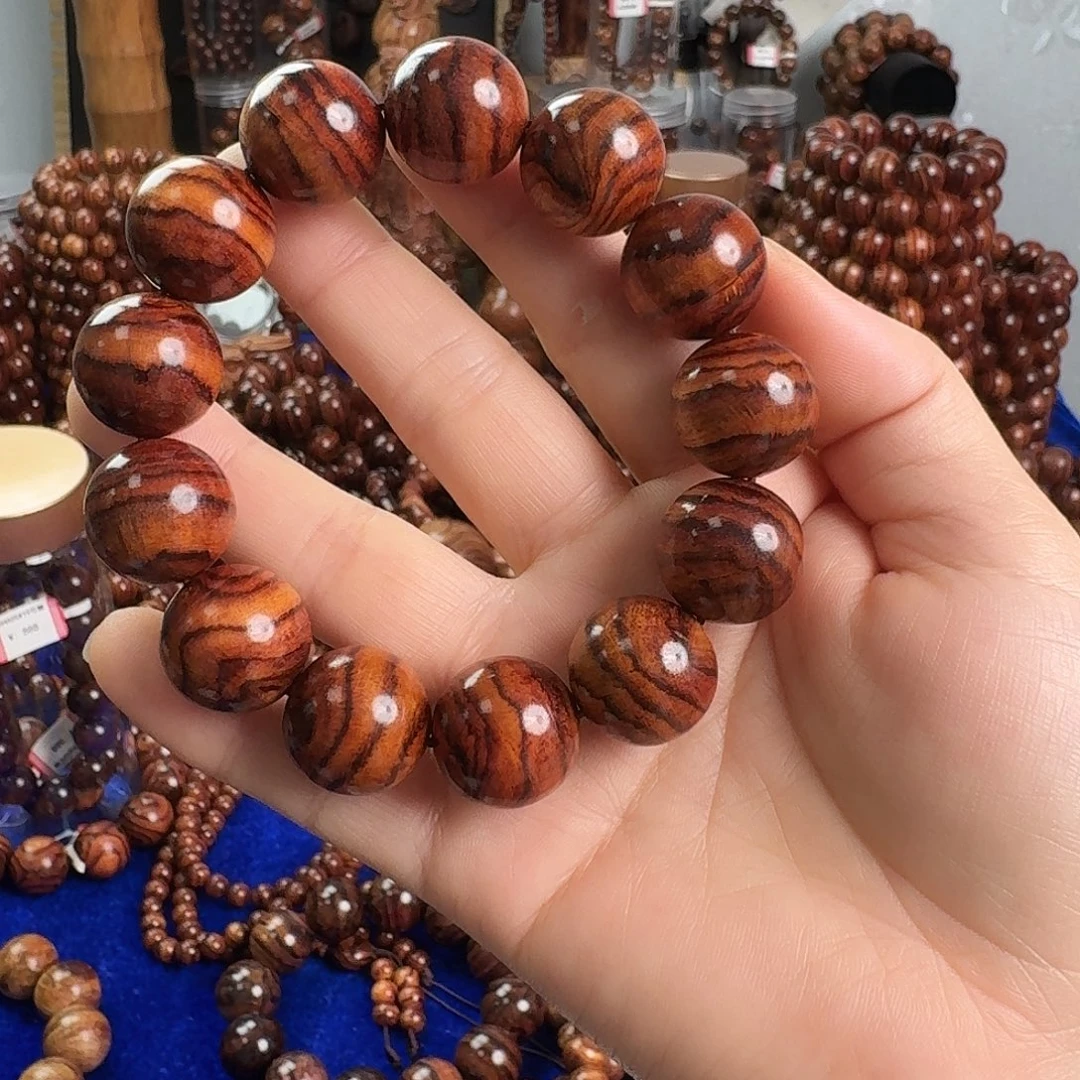 手串/手链黄花梨/降香黄檀1.8山水纹海南黄花梨手串