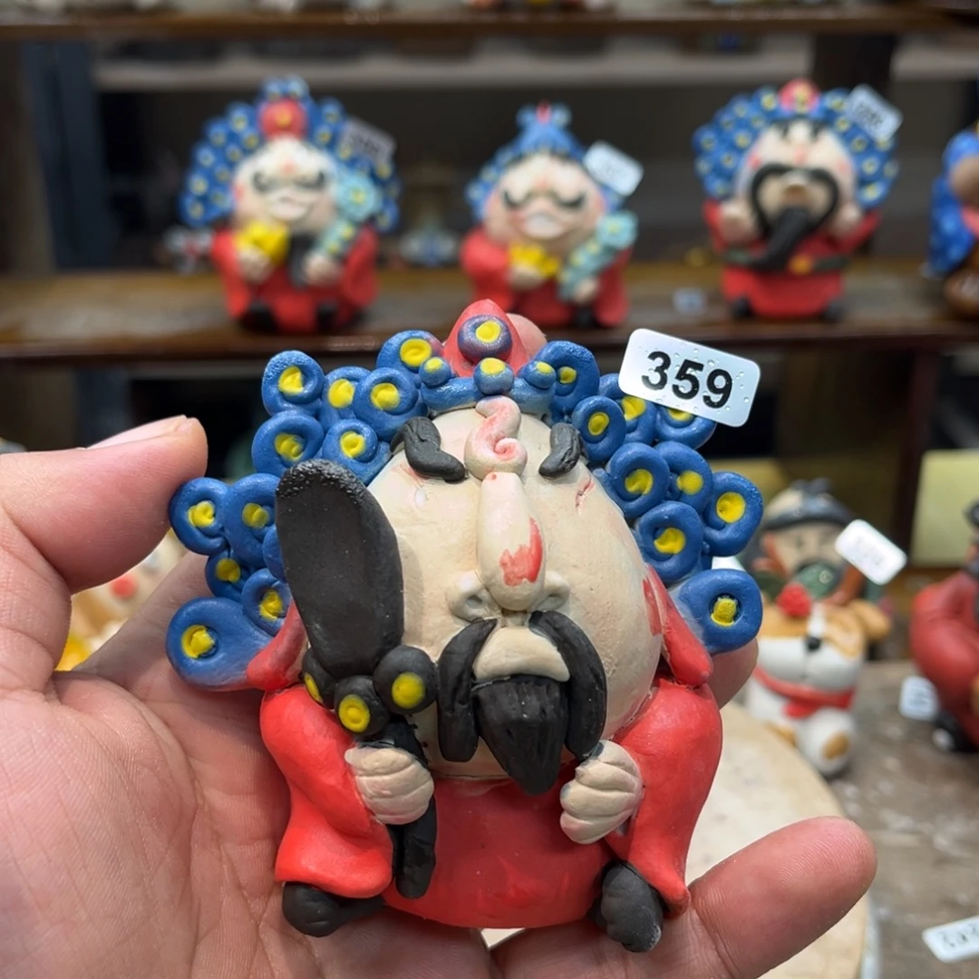 摆件纯手工抽象陶瓷摆件359