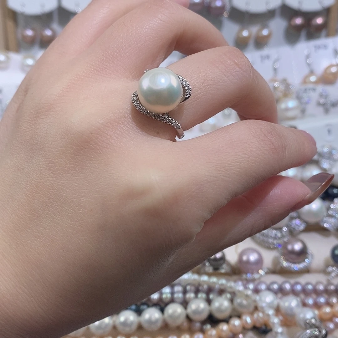 未镶嵌淡水珍珠戒指11.2w