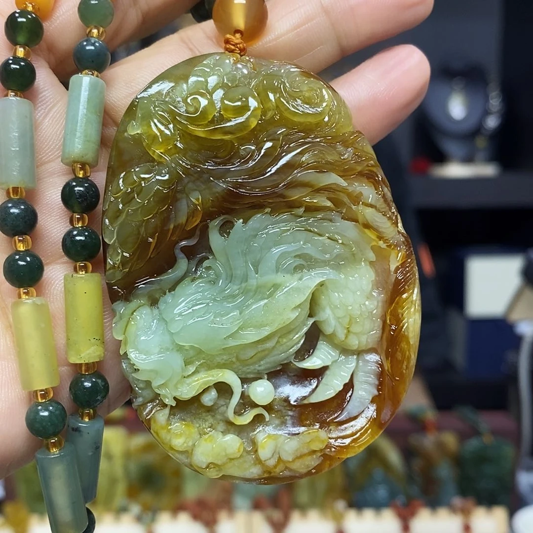 未镶嵌岫玉挂件吊坠