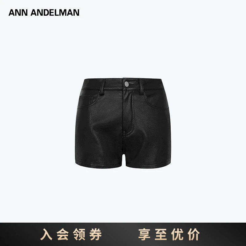ANN ANDELMAN25春夏 后袋绣花皮裤