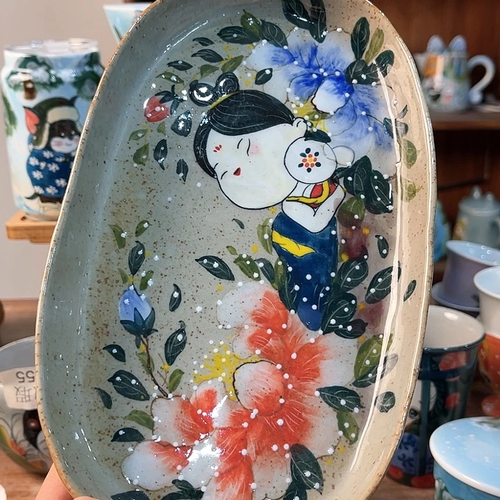 陶景德镇釉下手绘陶瓷