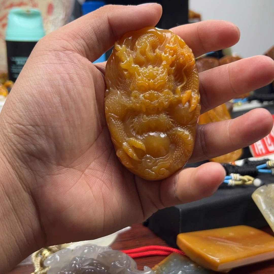 石英质玉（黄龙玉）未镶嵌hly