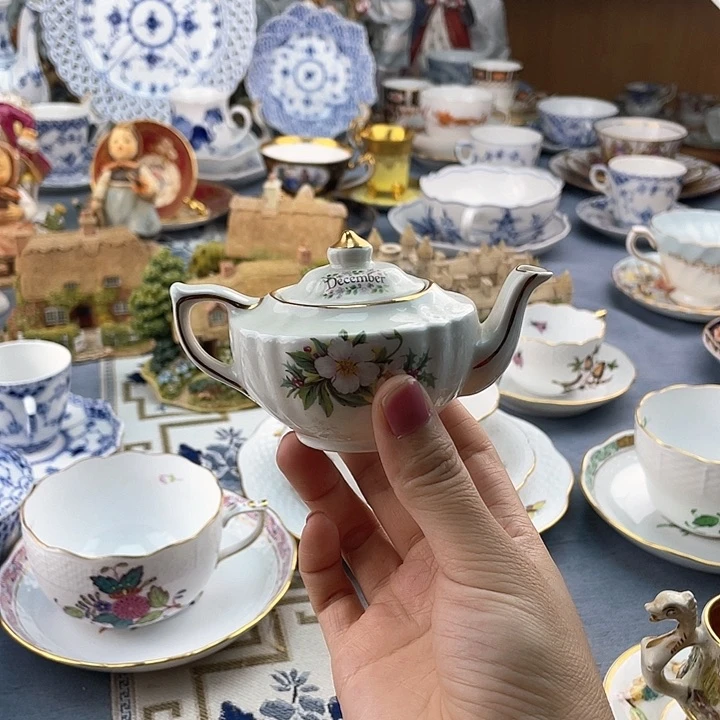 中古欧瓷瓷器小房子