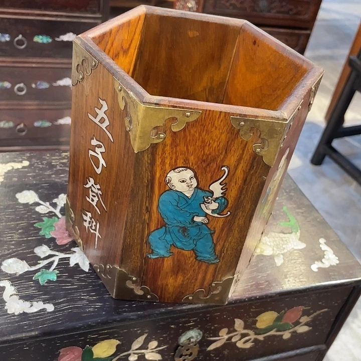 贡木笔筒笔筒笔筒