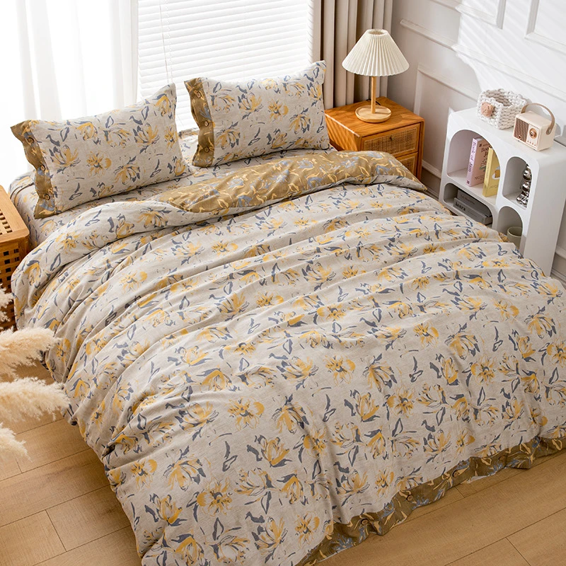 【禧礼 蓝-儿童被】120cm*150cm 纯棉简约舒适提花床品