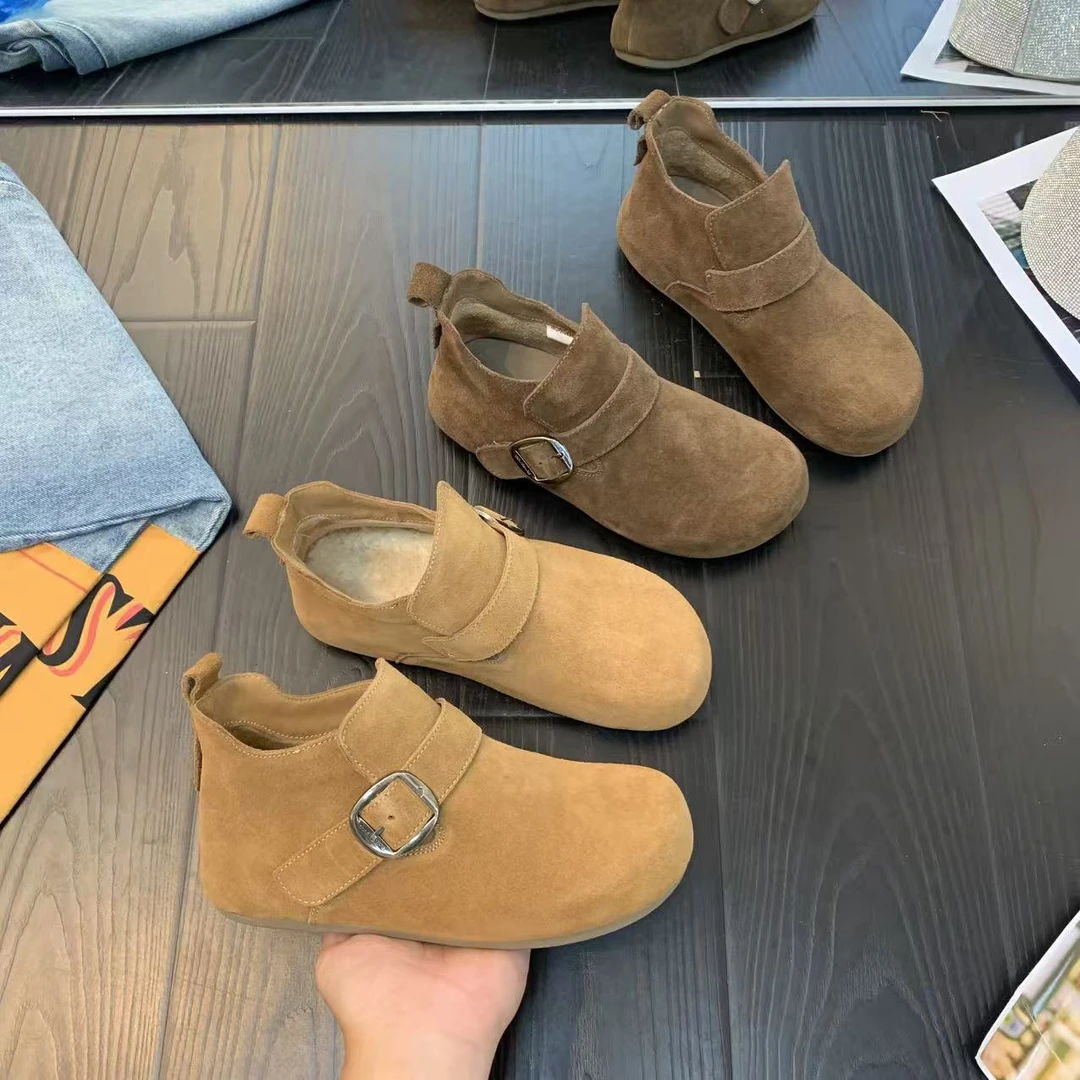 IG/IGB增高3CM2025秋季时尚百搭新款爆款圆头慵懒休闲风女鞋60062