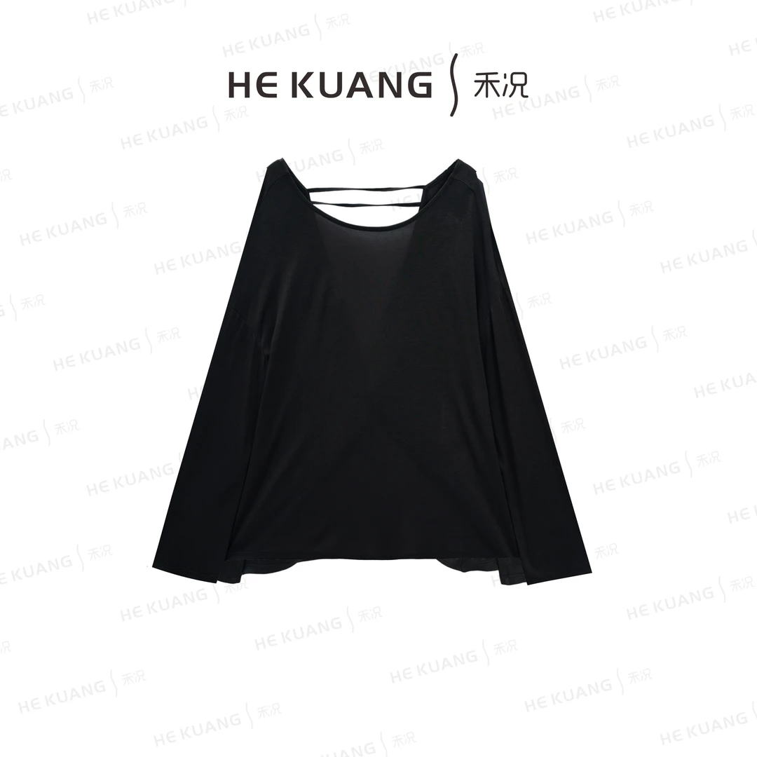 禾况HEKUANG【心动谜语】 夏季欧若风时尚宽松简约上衣C652 0030