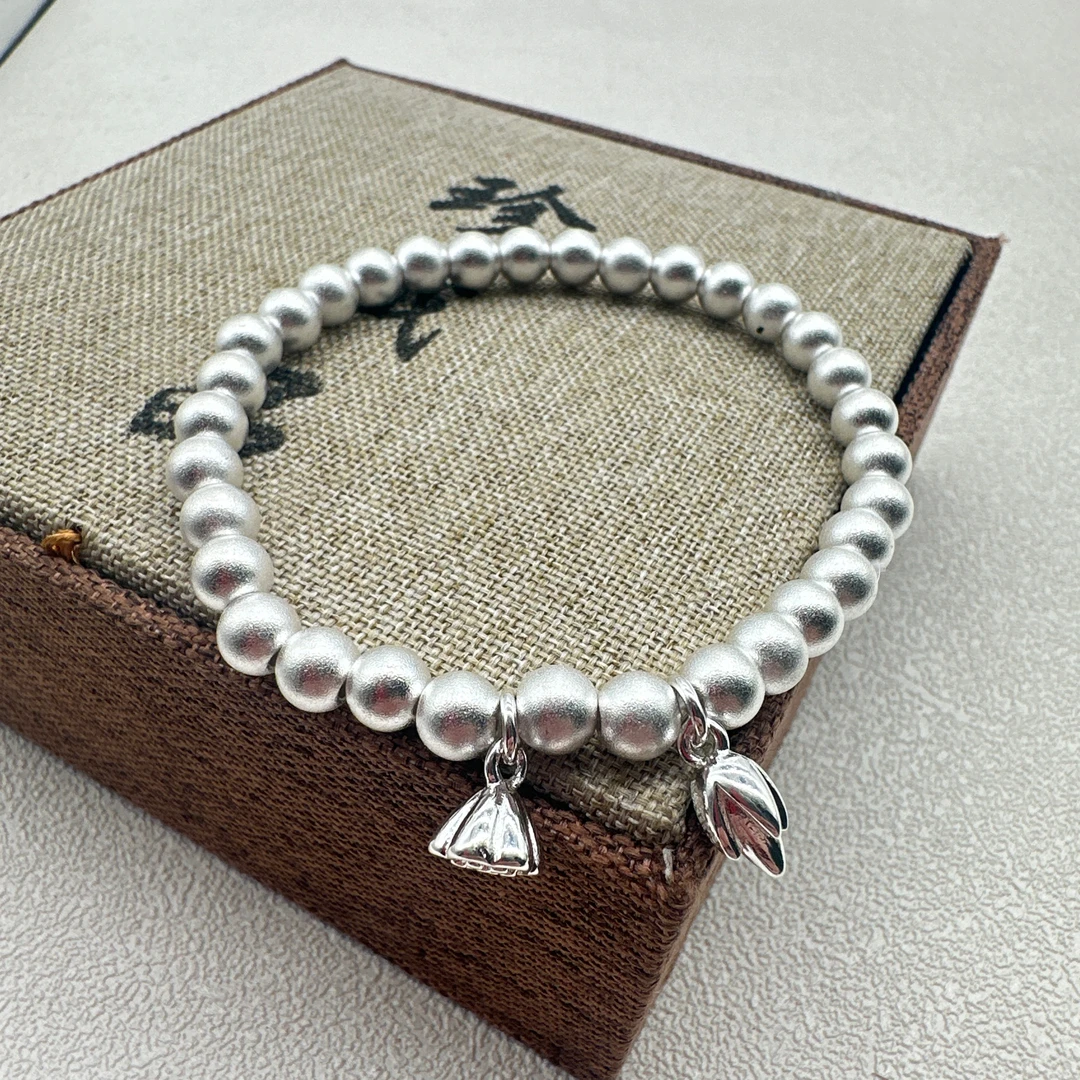 足银手镯 足银999.9手镯 A4古法两世欢