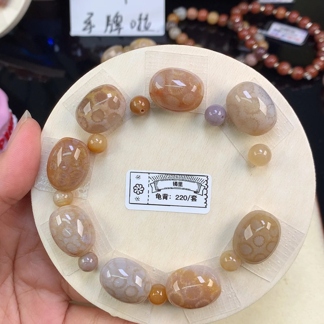 【闪购商品】颈饰未镶嵌硅化珊瑚（珊瑚玉）53号上新富甲一套
