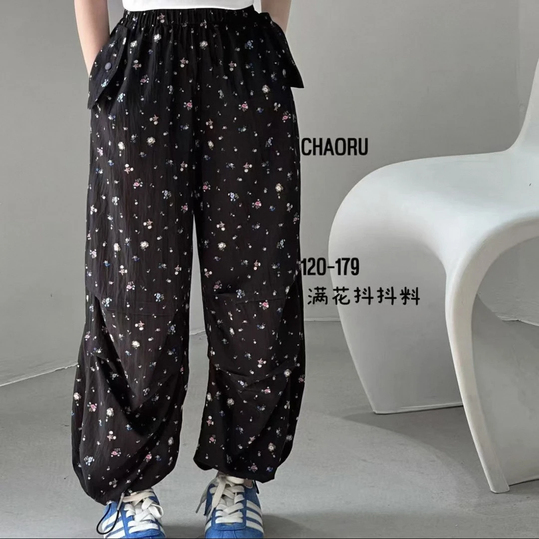 166童装满花抖抖裤