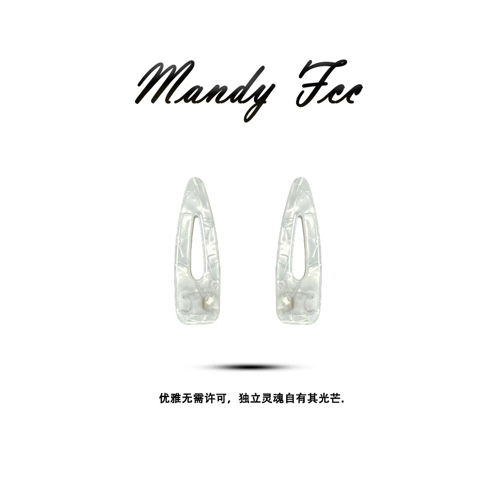 【凯旋白醋酸】韩版韩式发夹手工发卡头饰夹子欧若假日风刘海夹发饰
