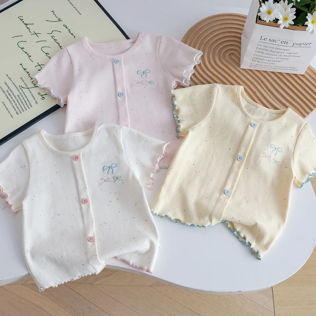 女童夏装宝宝夏季上衣百搭打底衫2025新款T恤中小童洋气短袖童装