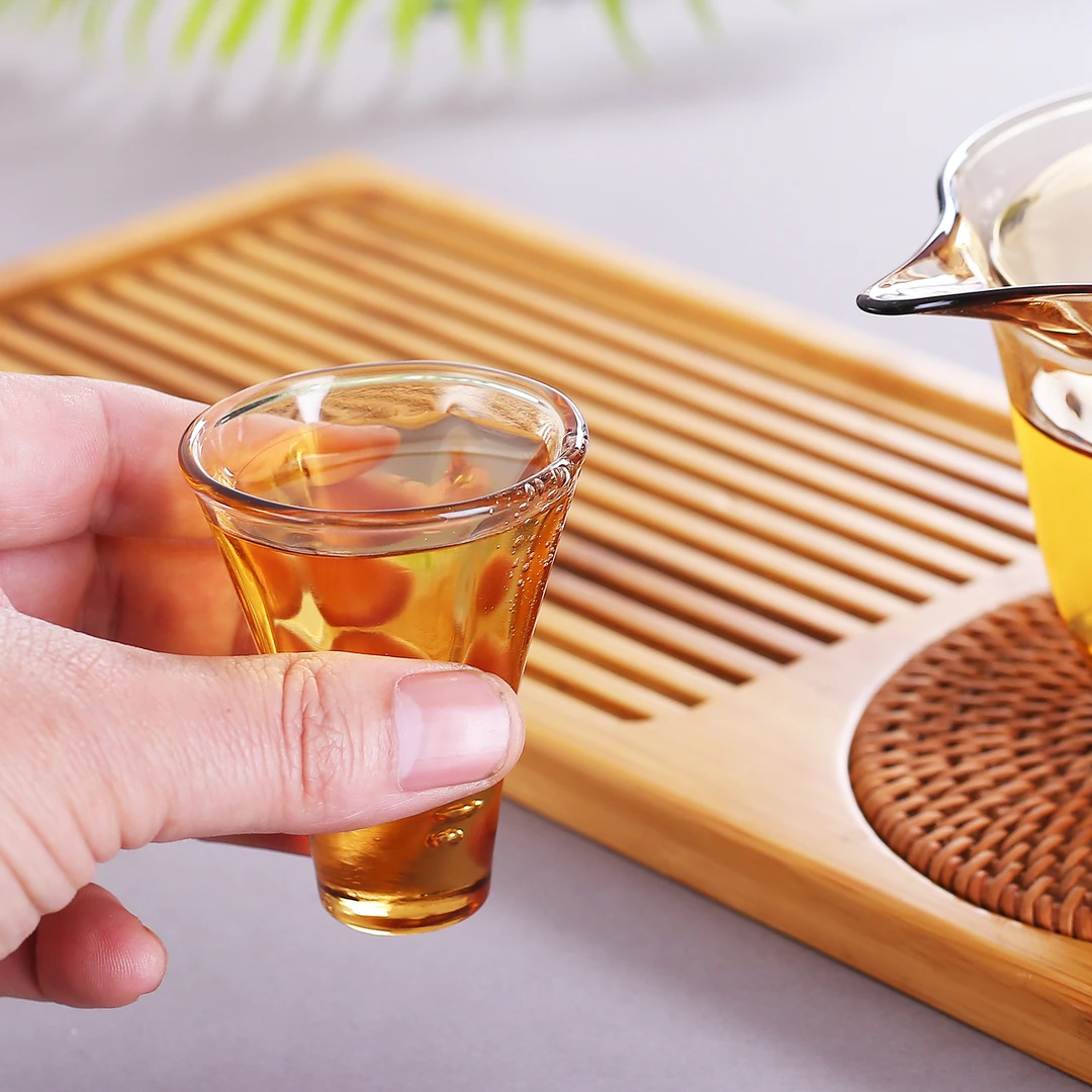 明尚德能量系列NLPB003品杯远红外能量玻璃双支装50ml圆底小品杯