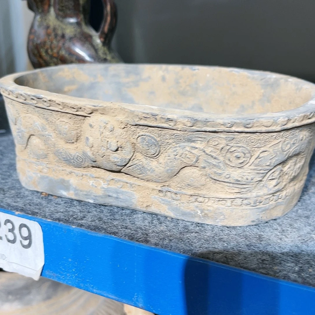 淡***！瓦当摆件茶台的一