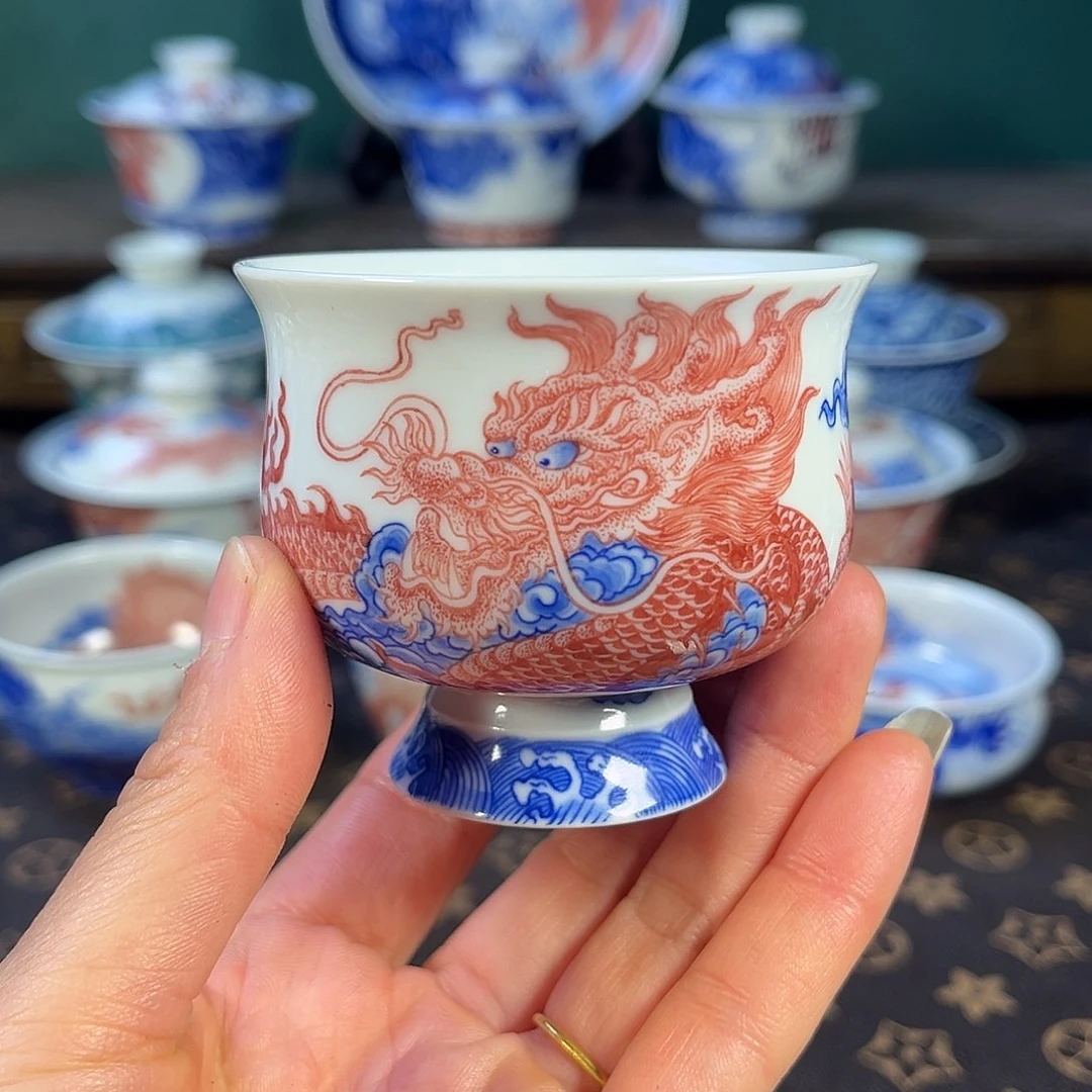 瓷片景德镇市自成堂手工手绘