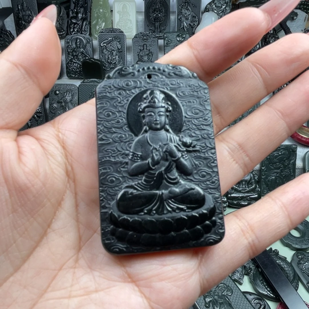 颈饰未镶嵌和田玉千**荀