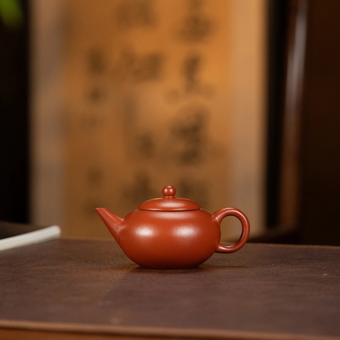 【利贞l水平】原矿朱泥约140cc全手工制作茶壶JNHY