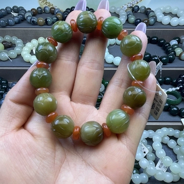 和田玉未镶嵌手链