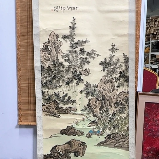 方*精品山水回流字画