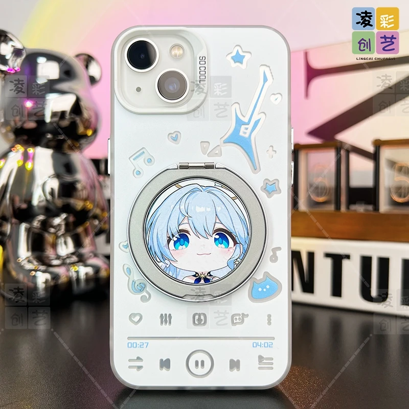 凌彩创艺适用于苹果华为小米二次元游戏崩铁呆萌知更鸟支架