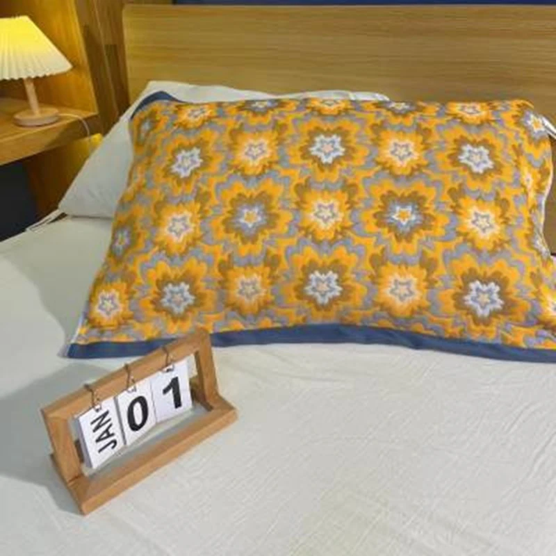 【暖阳枕巾】52*78cm 加厚纱布成人枕巾一对装！