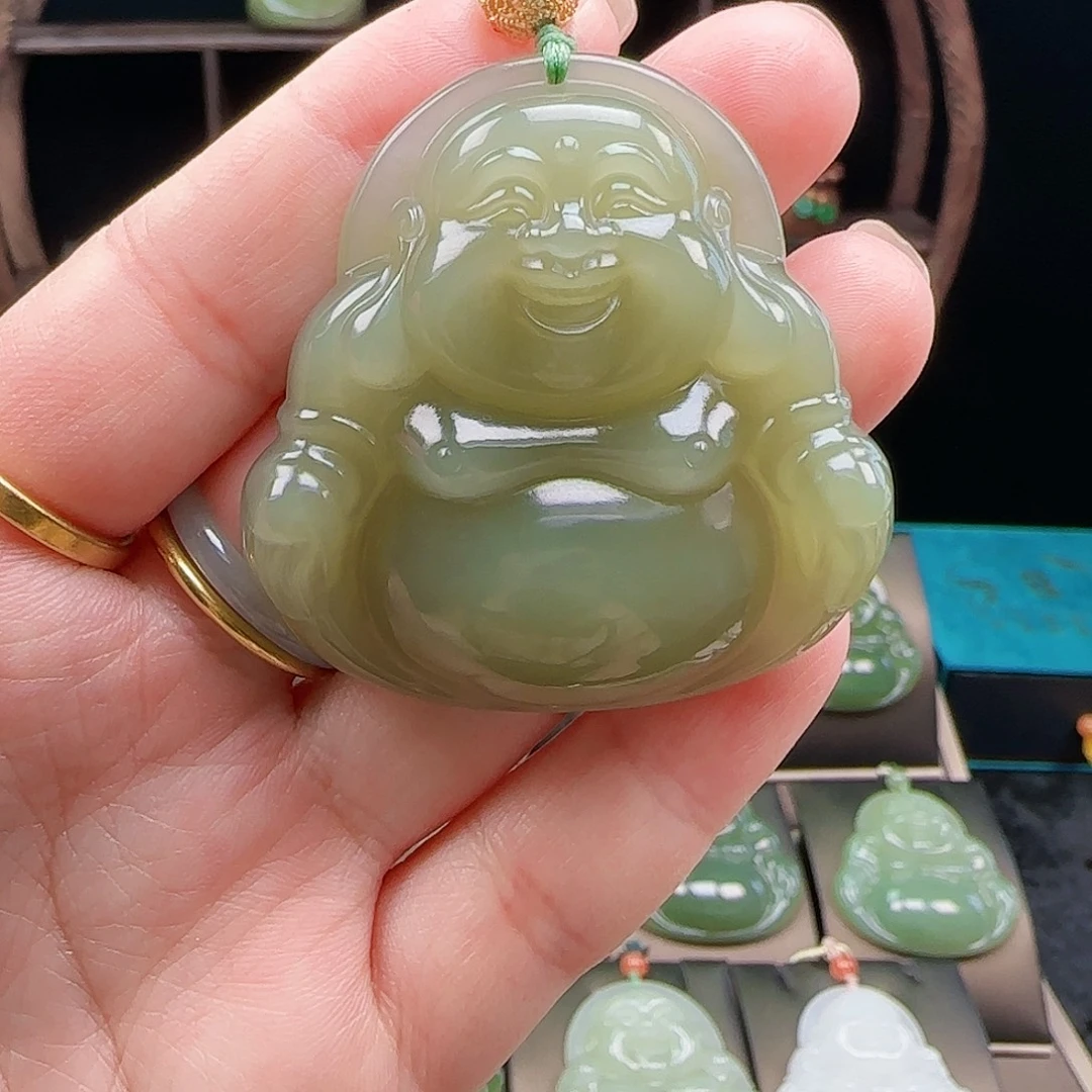 和田玉银S925镶嵌颈饰