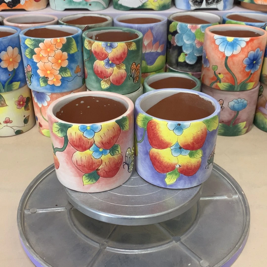 福利花盆，手绘花盆