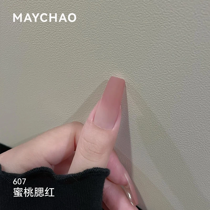 美潮白开水磨砂纯色指甲油胶百搭甘露寺冰透显白2025新款甲油胶