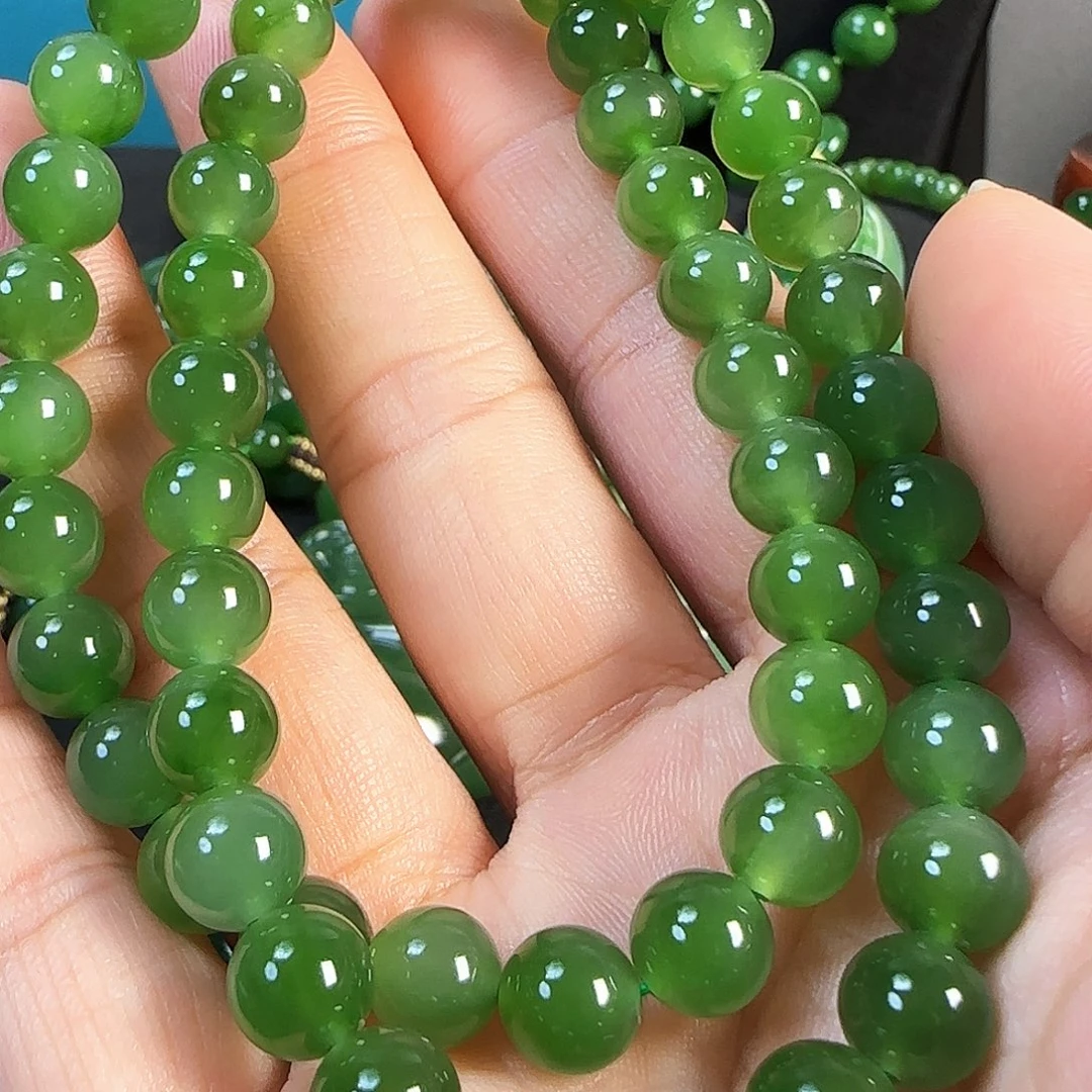 和田玉（碧玉）银S925镶嵌颈饰