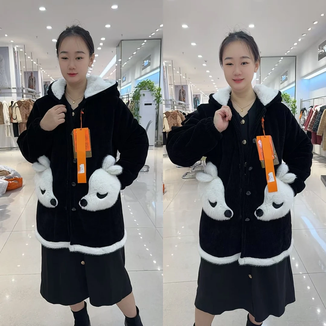 【大码外穿加厚】冬季三层加棉加厚加肥加大黑色时尚显瘦冬款睡衣