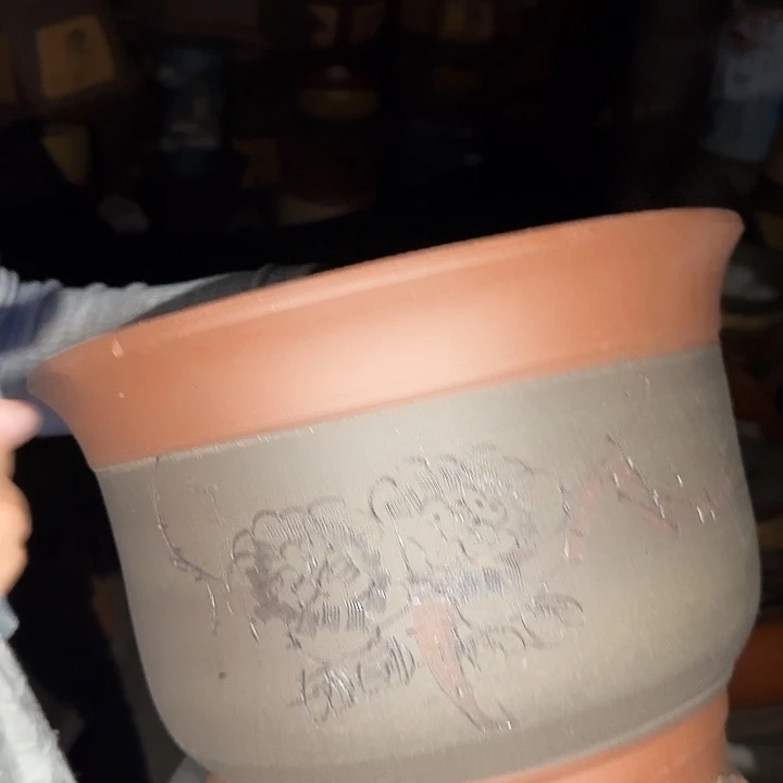 26灰发财花盆花盆花盆