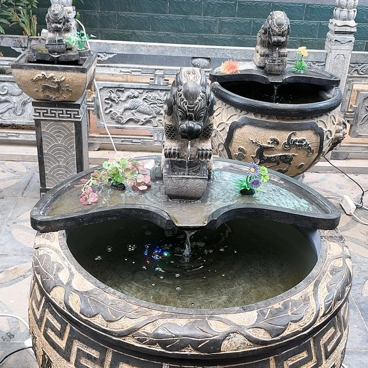 香榧木流水摆件流化