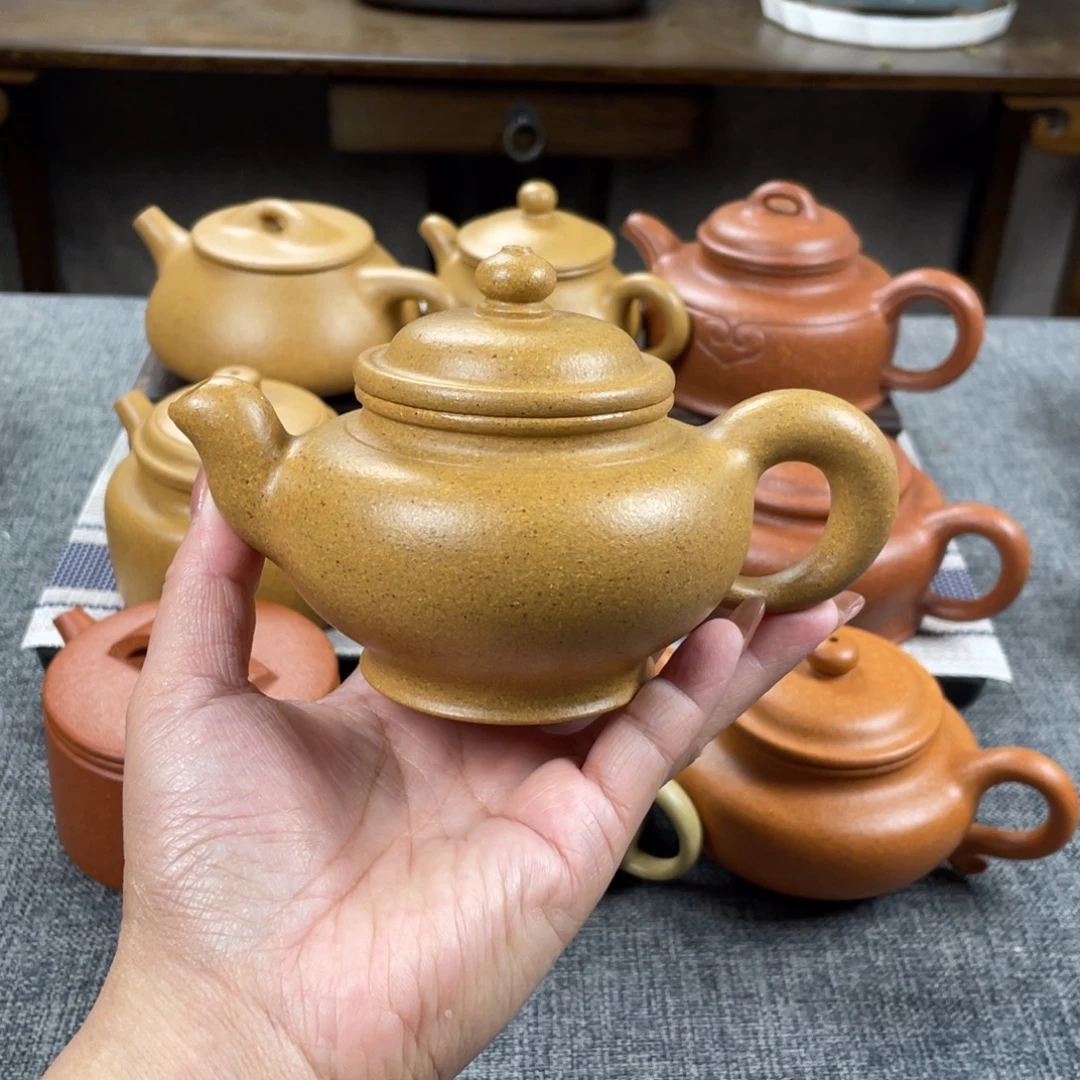 茶壶紫砂黄金段笑英全手30目200