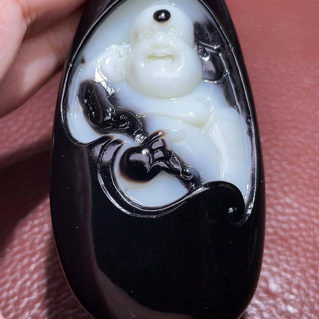 和田玉未镶嵌颈饰潘