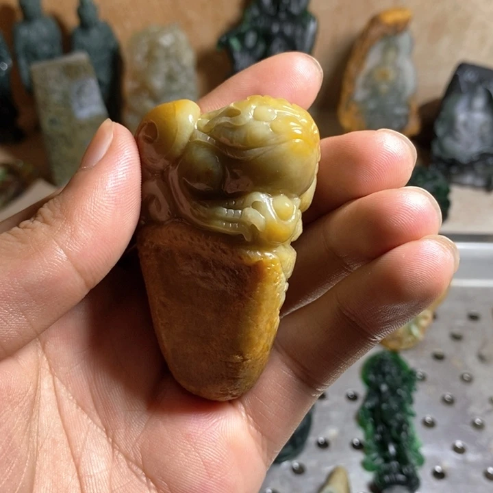 未镶嵌定制翡翠金蟾