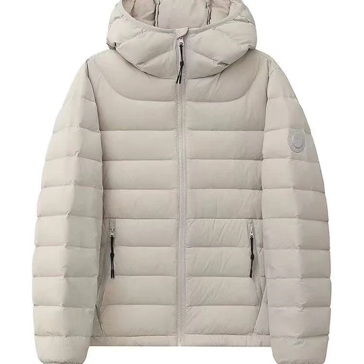 运补6-8双面扎透排骨款时尚连帽棉服轻薄短款小个子大码棉袄外套