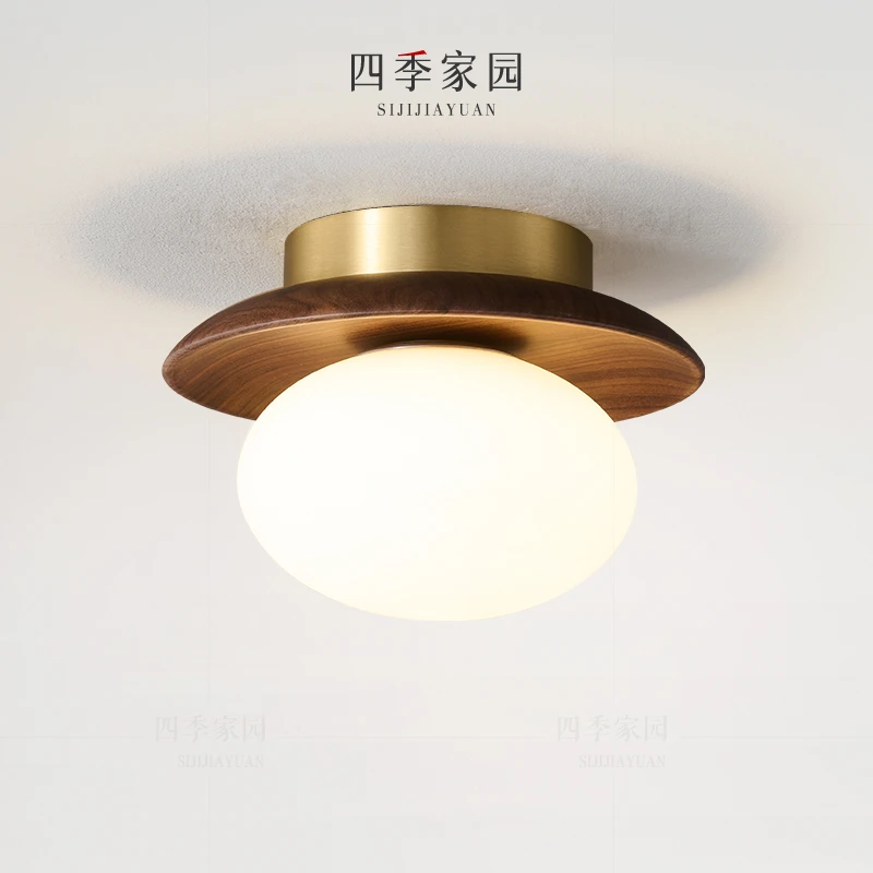 法式中古过道灯简约现代衣帽间玄关吸顶灯阳台超亮走廊走道入户灯