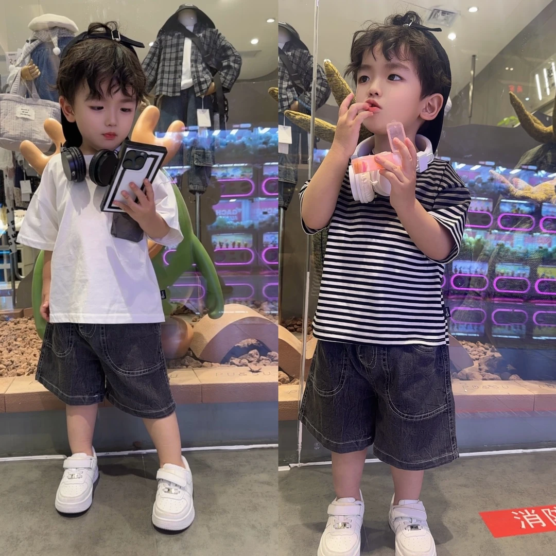 【棉逗熊品牌】男童韩版春季休闲时尚男童三件套套装-093夏