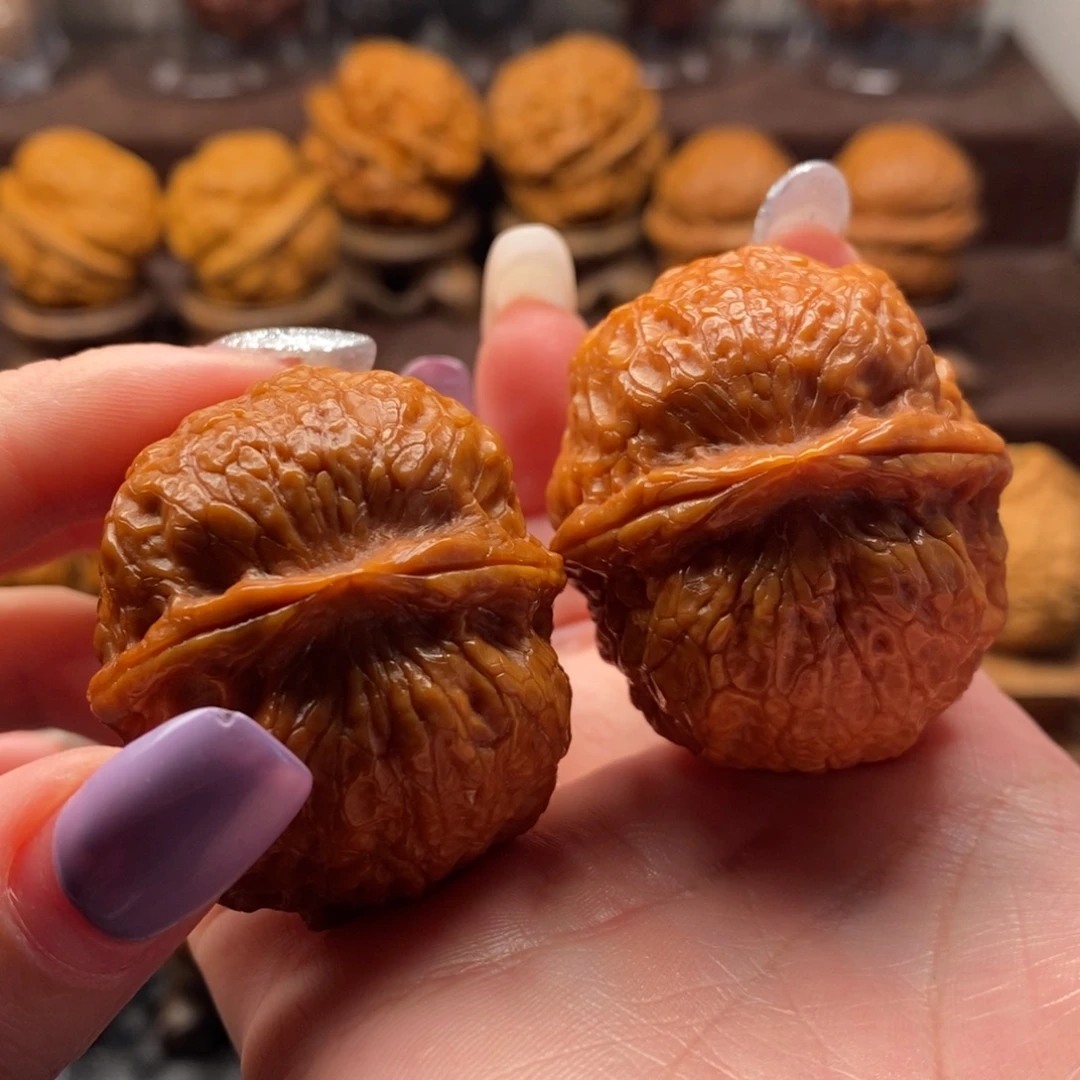 把件文玩核桃42油炸丸子