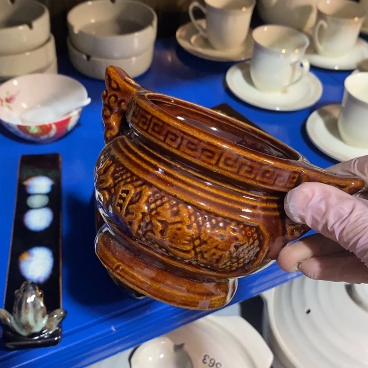 瓷片磁州窑窑变香炉