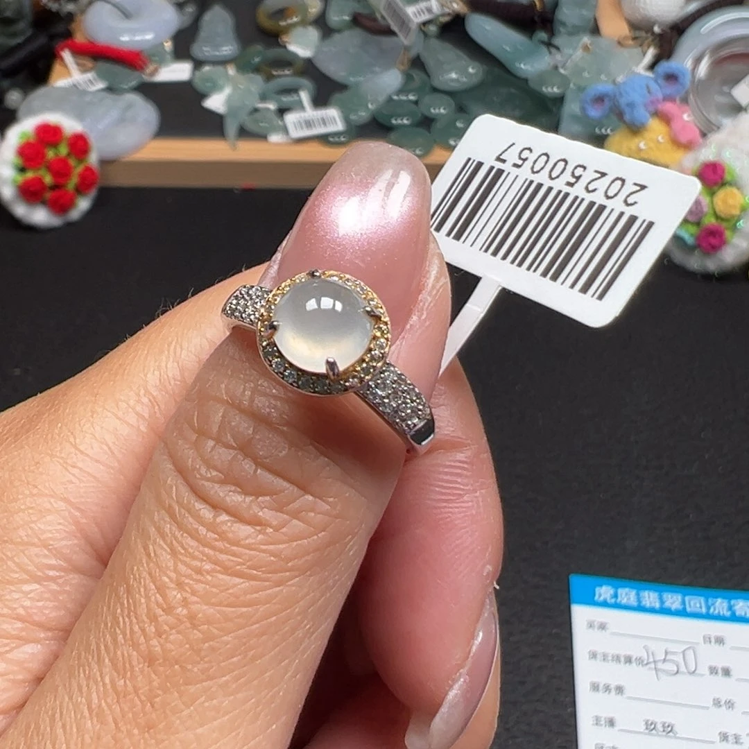 翡翠银S925镶嵌颈饰天然A货缅甸翡翠