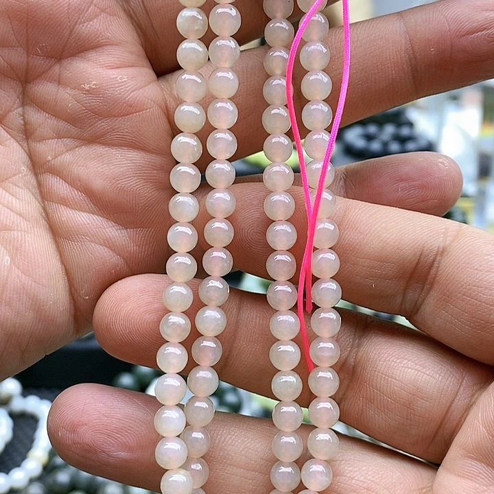【闪购商品】手链未镶嵌和田玉108藕粉